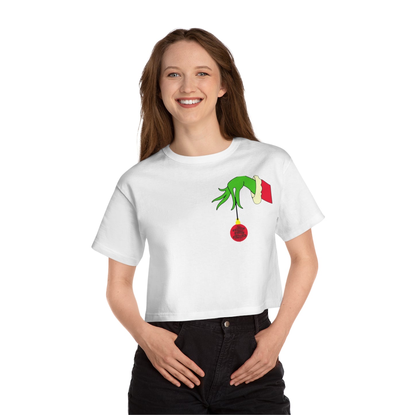 Forensic Files Grinch Champion Women's Heritage Cropped T-Shirt