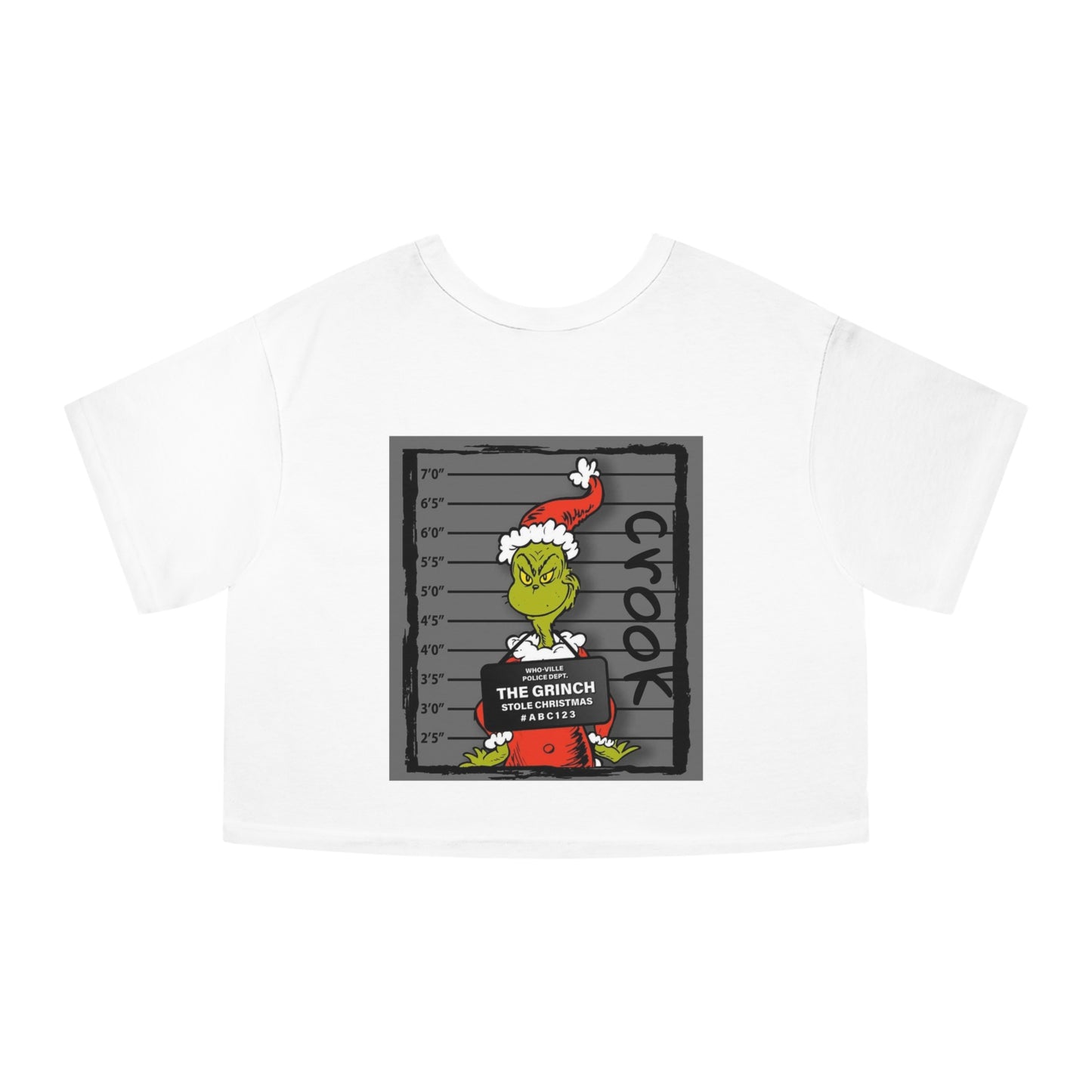 Forensic Files Grinch Champion Women's Heritage Cropped T-Shirt